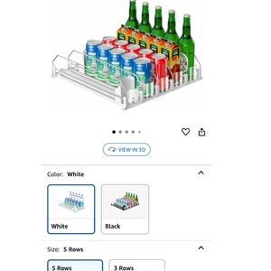 White Can and Bottle Organizer